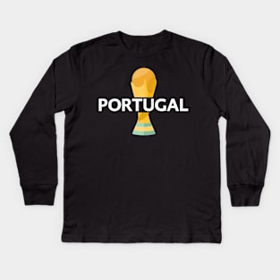 Portugal world cup shirt Kids Long Sleeve T-Shirt